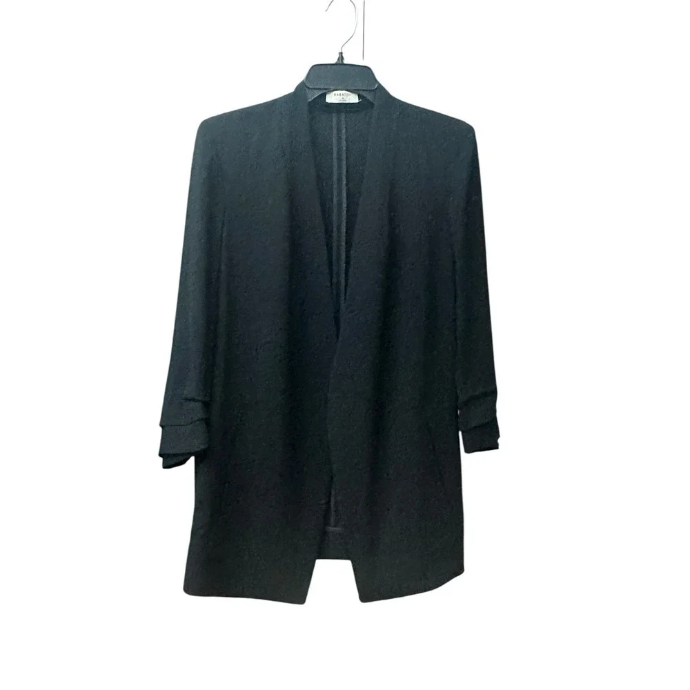 Babaton Black Power Hip Scrunch Sleeve Blazer Women's Size 8 Jacket  #A10-6 - Picture 10 of 10